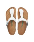 Sandales en cuir Aliz blanches