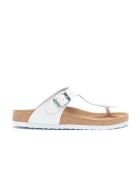 Sandales en cuir Aliz blanches