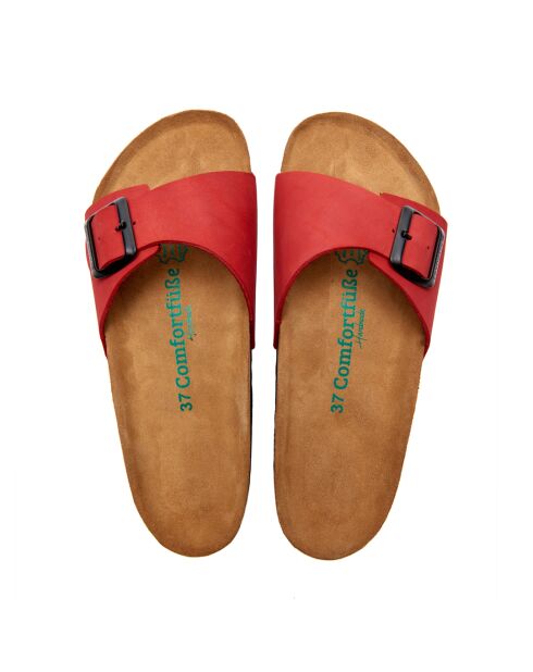 Sandales en cuir red /nubuck