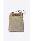 Sac en daim Terry taupe - 24x 12x 30 cm