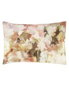 Taie d'oreiller imprimée en percale de coton Fleurs De Jour rose