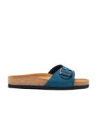 Sandales en cuir navy / nubuck