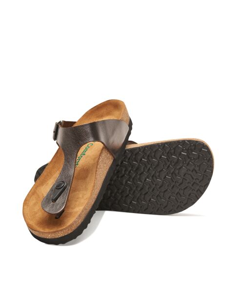 Sandales en cuir Aliz platine