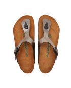 Sandales en cuir Aliz platine