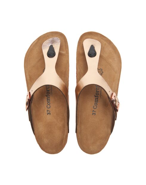 Sandales en cuir Aliz roses