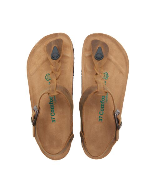 Sandales en cuir Grizeln bronzage