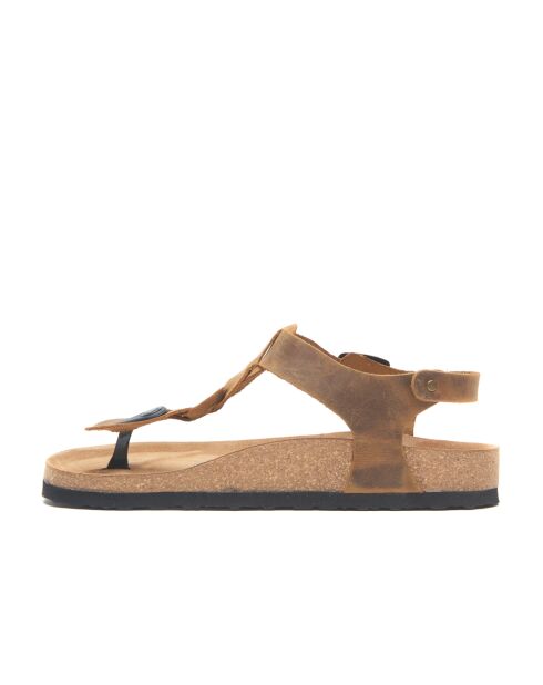 Sandales en cuir Grizeln bronzage