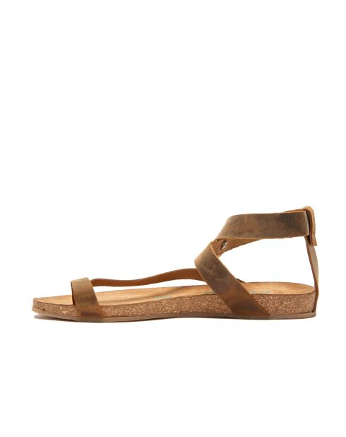 Sandales en cuir Sara bronzage