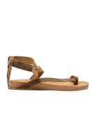 Sandales en cuir Sara bronzage