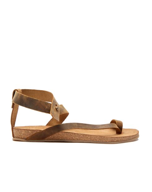 Sandales en cuir Sara bronzage