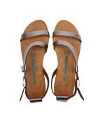 Sandales en cuir Grady platine