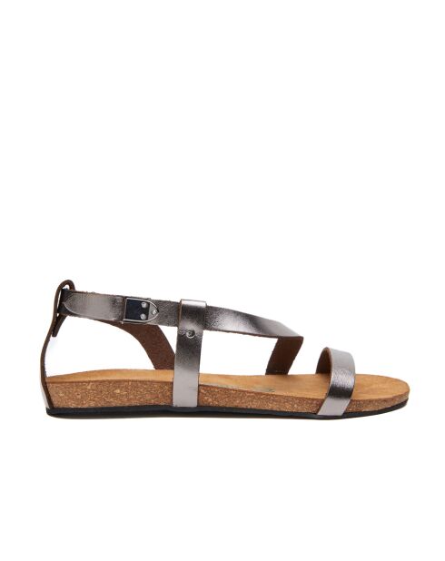 Sandales en cuir Grady platine