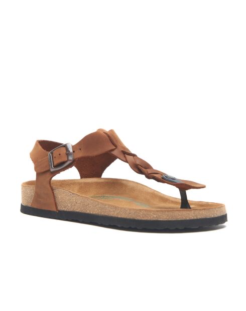 Sandales en cuir Grizeln brun