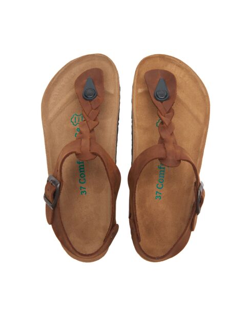 Sandales en cuir Grizeln brun