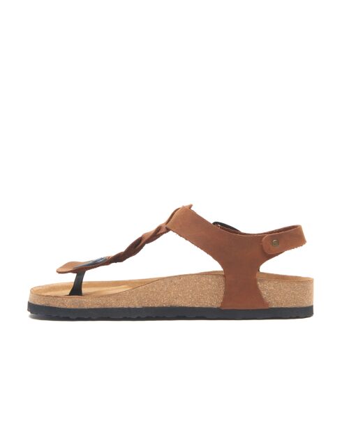 Sandales en cuir Grizeln brun