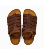 Sandales en cuir Ares brun