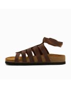 Sandales en cuir Ares brun