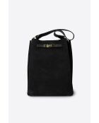 Sac en daimTerry noir - 24x 12x 30 cm