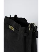 Sac en daimTerry noir - 24x 12x 30 cm