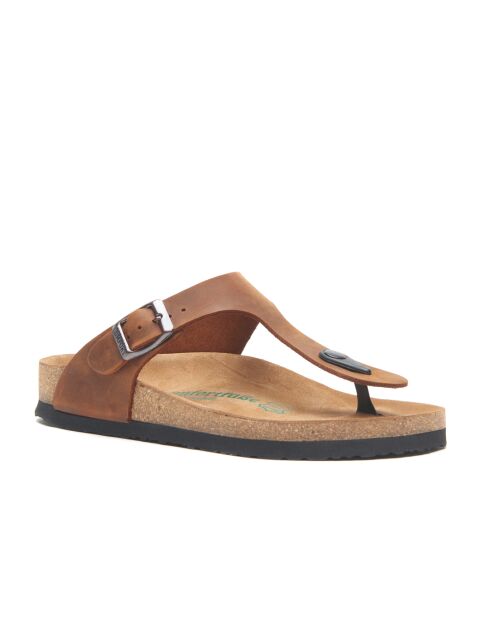 Sandales en cuir Aliz brun