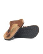 Sandales en cuir Aliz brun