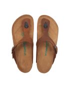 Sandales en cuir Aliz brun