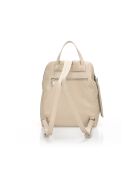 Sac à dosen cuir Myraia taupe - 26x 15x 31 cm