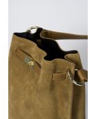 Sac en daim Terry cognac - 24x 12x 30 cm
