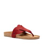 Sandales en cuir Silvia rouges