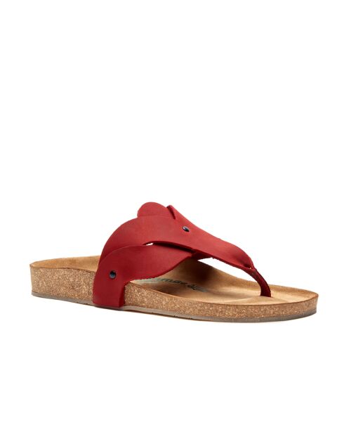 Sandales en cuir Silvia rouges