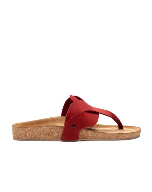 Sandales en cuir Silvia rouges