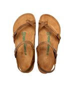 Sandales en cuir Gabriella bronzage