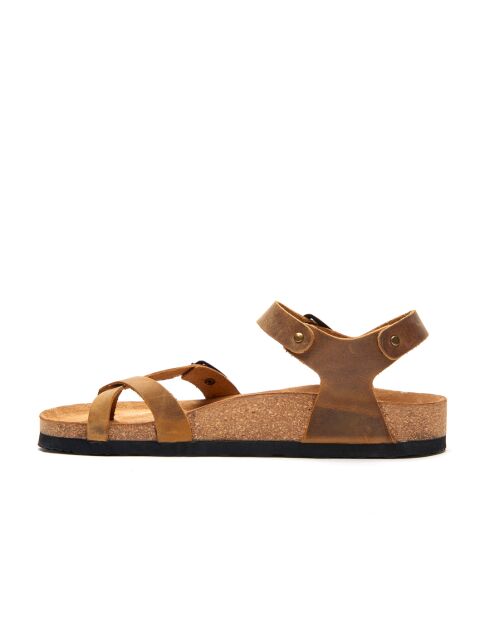 Sandales en cuir Gabriella bronzage