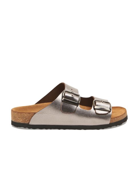 Sandales en cuir Bali platine
