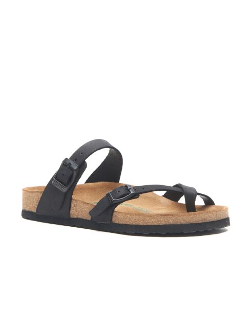 Sandales en cuir Nadja noires