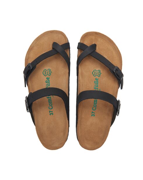 Sandales en cuir Nadja noires