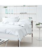 Housse de couette unie en percale de coton Astor graphite
