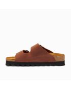 Sandales en cuir Troy brown/crazy