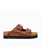 Sandales en cuir Troy brown/crazy