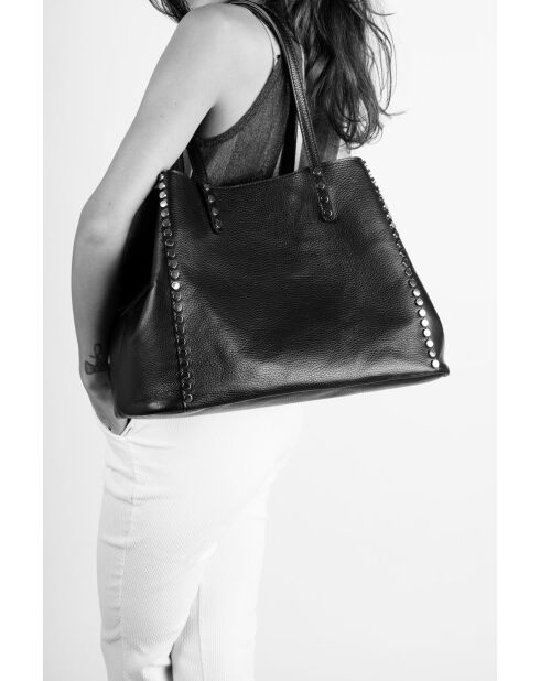 Sac en cuir Sonia marron - 39x 20x 29 cm
