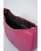 Sac en cuir Nexora fuchsia - 25x 7x 16 cm