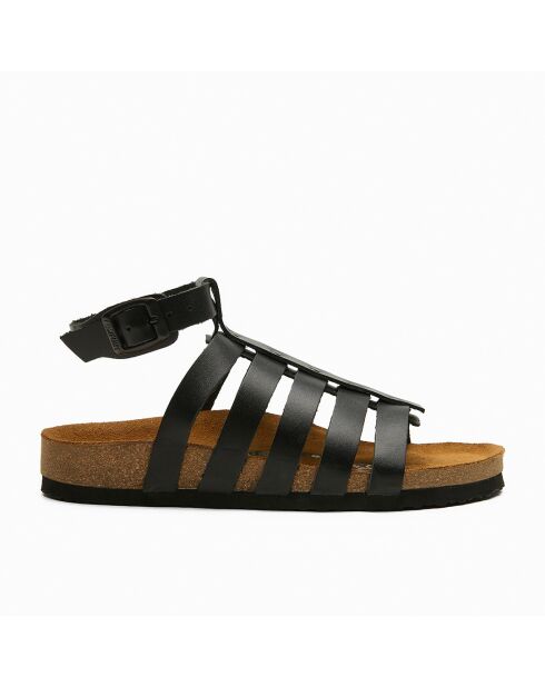 Sandales en cuir Ares noires