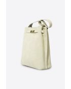 Sac en cuir Terry beige - 24x 12x 30 cm