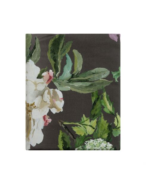 Housse de couette imprimée en percale de coton Alexandria améthyste - 140x200 cm