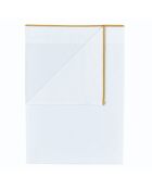 Drap plat uni en percale de coton Astor châtaigne/ocre - 240x300 cm