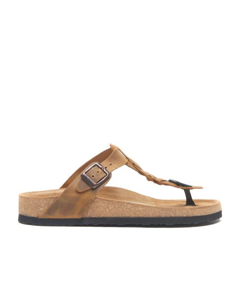 Sandales en cuir Guidan bronzage