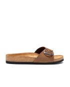 Sandales en cuir sand / nubuck
