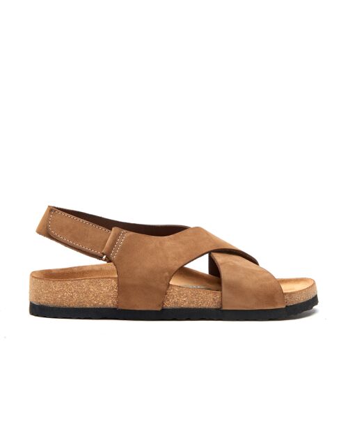 Sandales en cuir Fayette sablees
