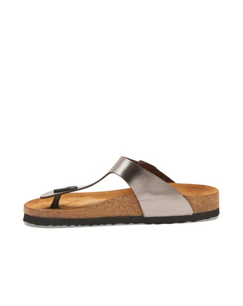 Sandales en cuir Aliz platine