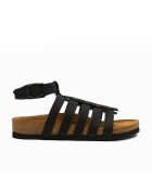 Sandales en cuir Ares noires